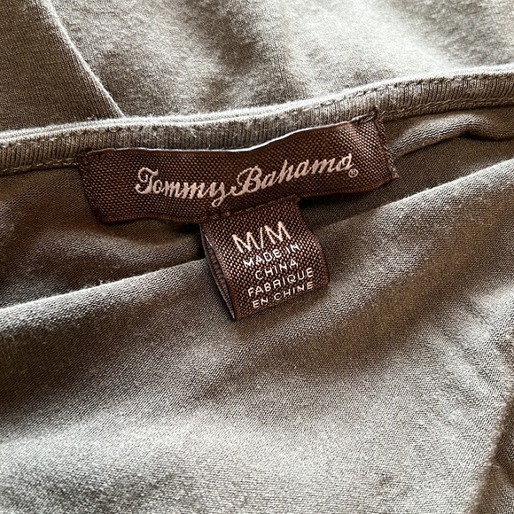 Tommy Bahama Green Ruched Midi Dress (M) - Picture 4 of 5